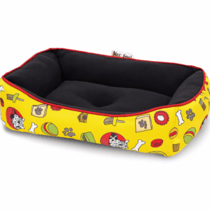 Cama Rectángular Perrito Huesito Pelota 65 cm