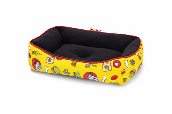 Cama Rectángular Perrito Huesito Pelota 65 cm