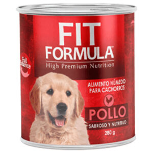 Lata Fit Fórmula Pollo Cachorro 280GR x12 Unidades