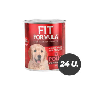 Lata Fit Fórmula Pollo Cachorro 280GR Display 24 Unidades