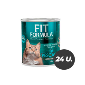 Lata Fit Fórmula Gato Pescado Display 24 Unidades 290 GR