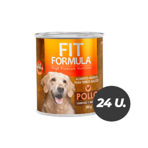 Lata Fit Fórmula Perro Pollo 280GR Display 12 Unidades