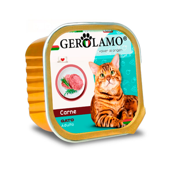 Gerolamo Gato Pate Carne 300 GR Unidad