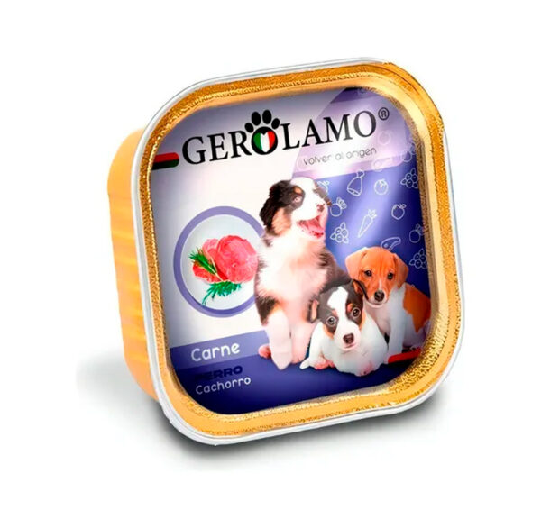 Gerolamo Perro Pate Cachorro Carne 300 GR Unidad