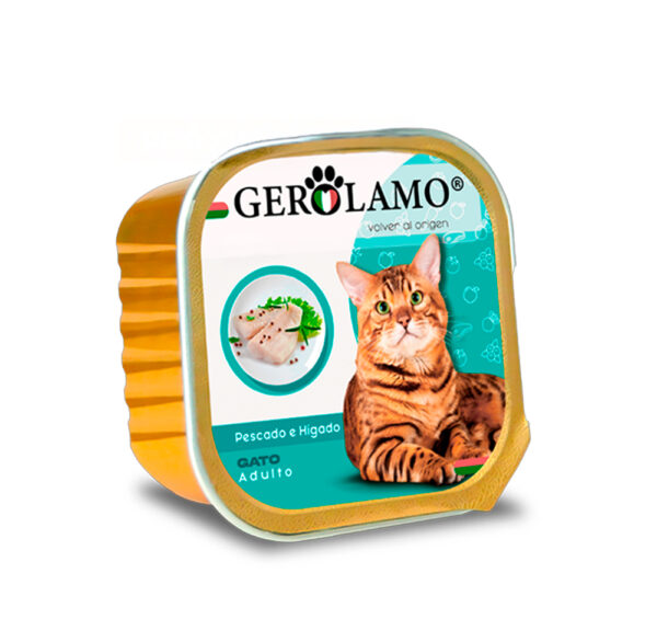 Gerolamo Gato Pescado & Hígado 300 GR Unidad