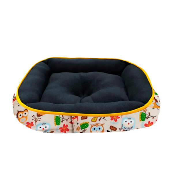 Cama Rectángular Beige Buho 55 cm