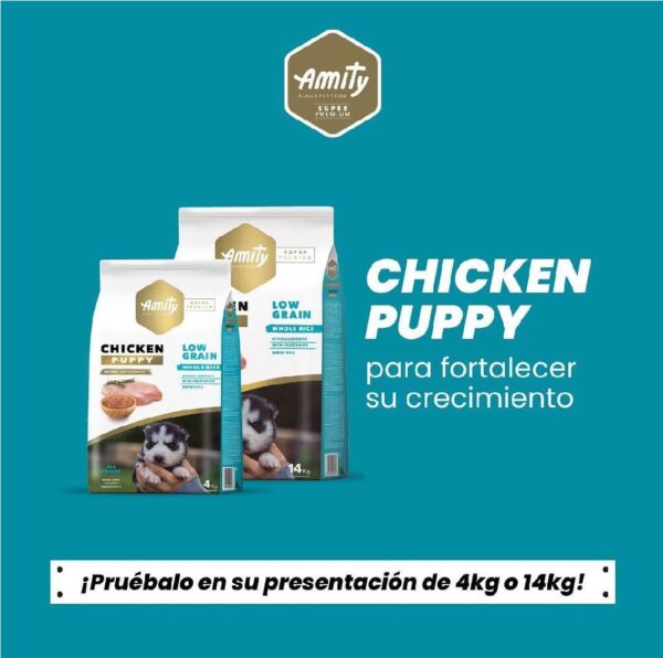 Amity Super Premium Low Grain Chicken Puppy 4 KG - Imagen 2