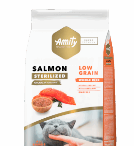 Amity Low Grain Salmon Gato Adulto Sterilized 2 KG