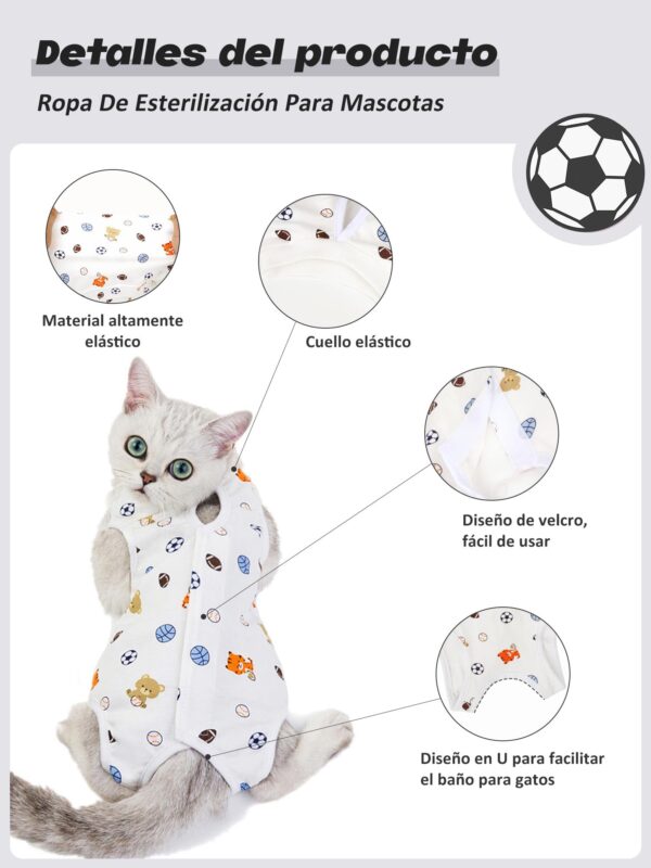 Body para Gatos Talla S (DGA4-S) - Imagen 5