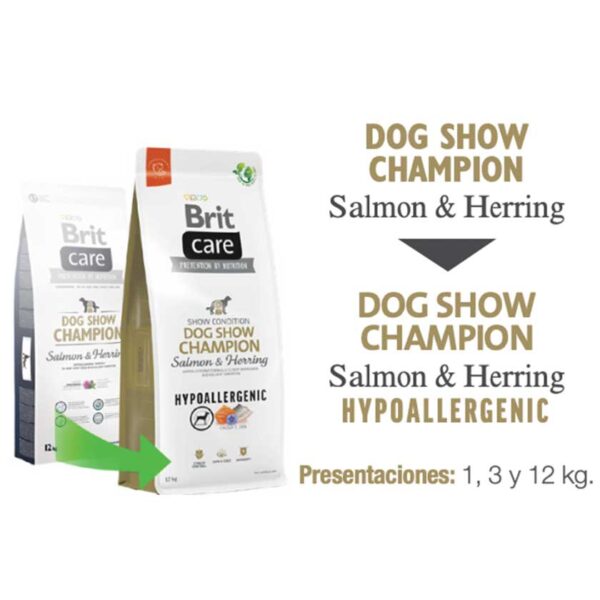 Brit Care Dog Hypoallergenic Dog Show Champion 12 KG - Imagen 2