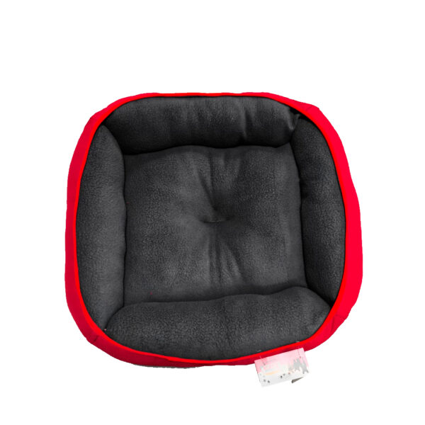 Cama Rectangular Lira Gris Rojo 55x45 cm - Imagen 3
