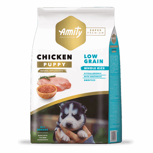 Amity Super Premium Low Grain Chicken Puppy 4 KG