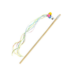Juguete para Gato Varita Varilla Pelota Streamers Colores (TC2040)