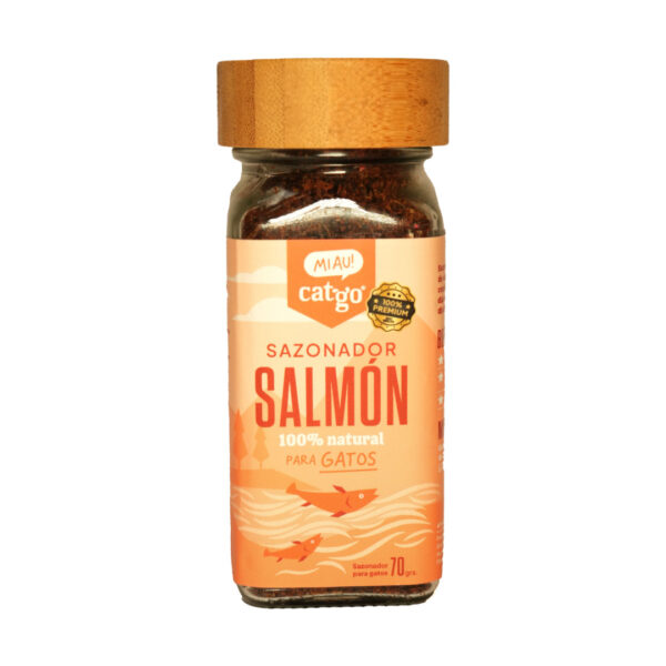 Sazonador para Gatos Cat Go Salmón y Ciervo 70 GR - Imagen 3