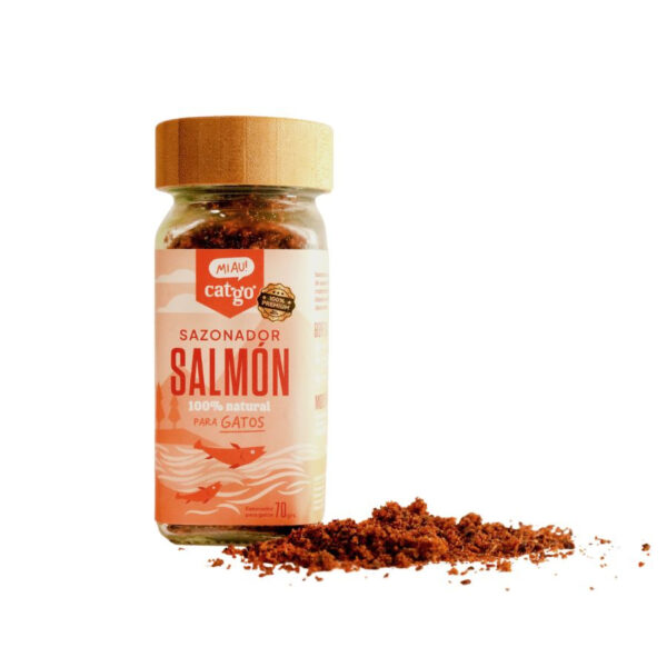 Sazonador para Gatos Cat Go Salmón y Ciervo 70 GR