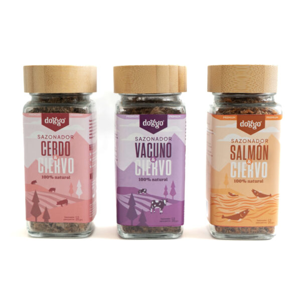 Sazonador para Perros Doggo Salmón y Ciervo 70 GR - Imagen 3