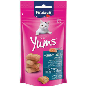 Snack para Gatos Vitakraft Cat Yums Salmón Skin&Coat 40GR (28823)