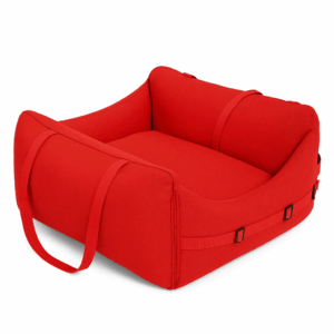 Cama para Mascotas Portátil para Auto - Rojo 65x45x40 cm