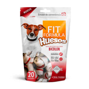 Snack Perro Fit Formula Huesitos Bicolor 20 Unidades (51-7075)
